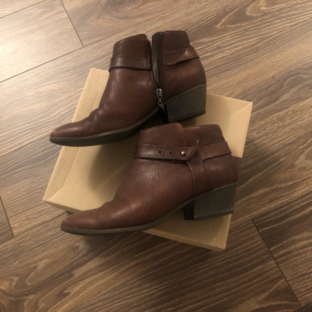 Clarks Leather Ankle Boots